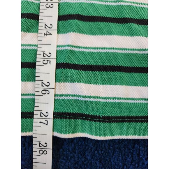 Y2k South Pole Men's Striped Green Polo Xl - Picture 9 of 9